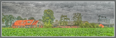 HDR (probeersel) foto boerderij in Beilen