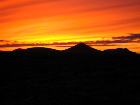 Zonsondergang IJsland