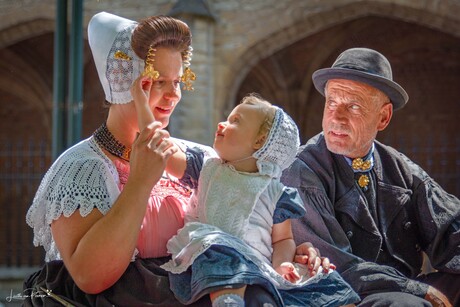 Ringrijden in Middelburg tijdens de folkloristische dag juli 2023