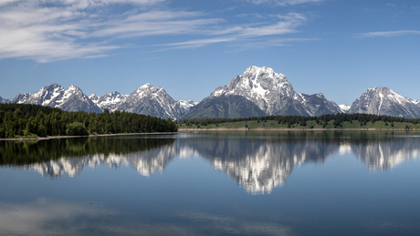 Jackson Lake in Grand Teton National Park USA