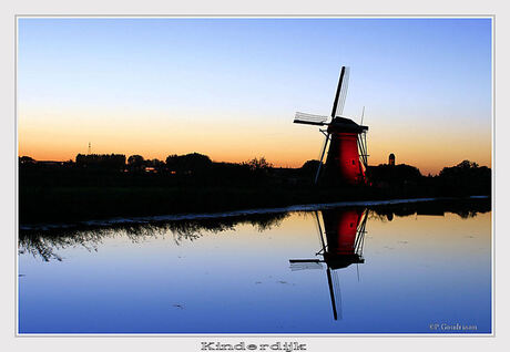 Avondrood - Kinderdijk