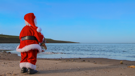 Kerstman beleeft een koude kerst