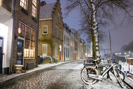 Natte sneeuw in Nederland