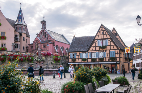 Eguisheim:  het ooievaarsdorp