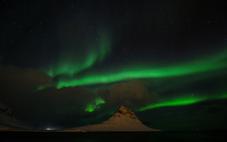 Iceland, Kirkjufell - Aurora Borealis
