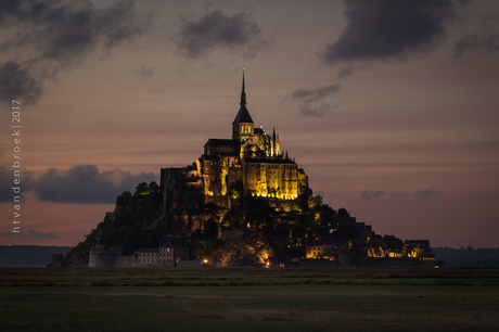 Mont Saint-Michel at dusk