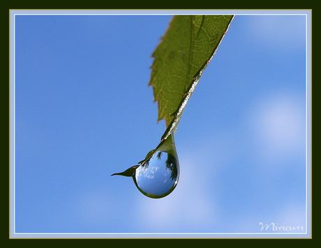 Clear sky after rainy day