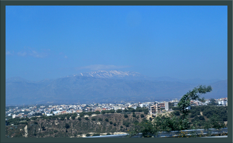 Vanuit de bus.Kreta