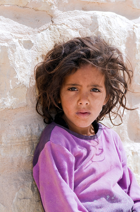 Bedoein girl, Jordanië