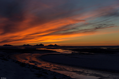 zonsondergang IJsland