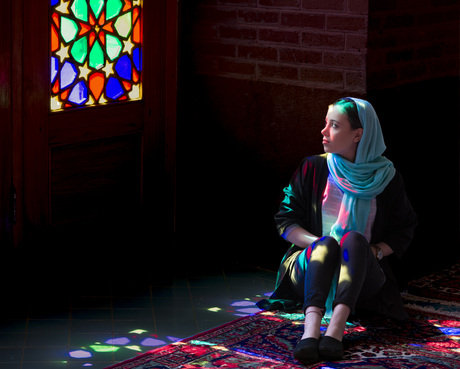 The girl in the Mosque