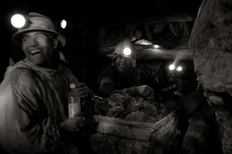 Mijnwerkers Potosi, Boliva