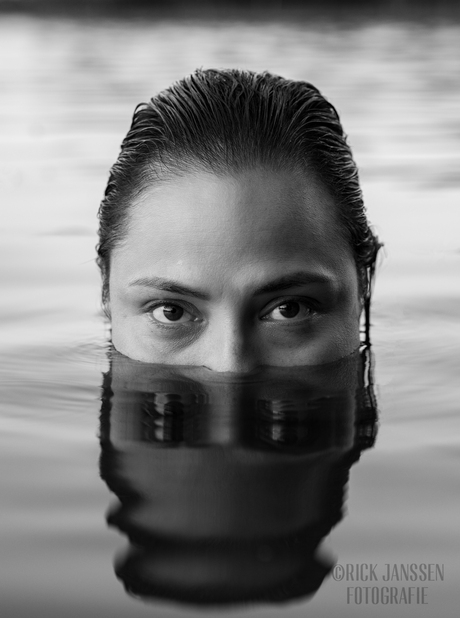 Portret in het water