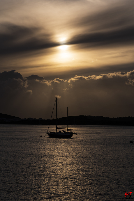 Bootje bij Zon's ondergang 2