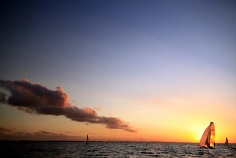 Sailing in the sun