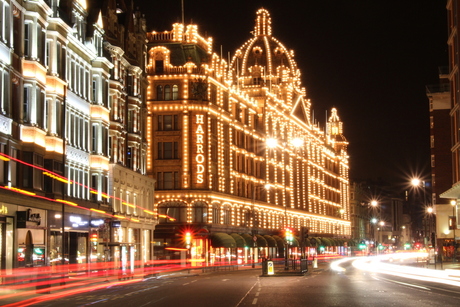 Harrods in de nacht