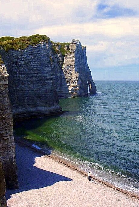 Een Frans stelletje genietend van het uitzicht