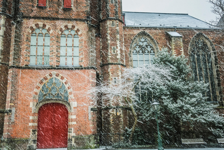 Sneeuw in Leiden