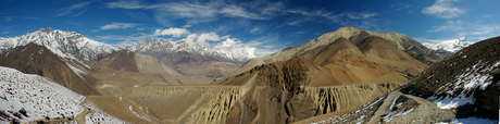 Himalaya panorama Mustang area