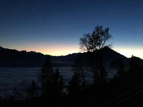 Swiss sunset