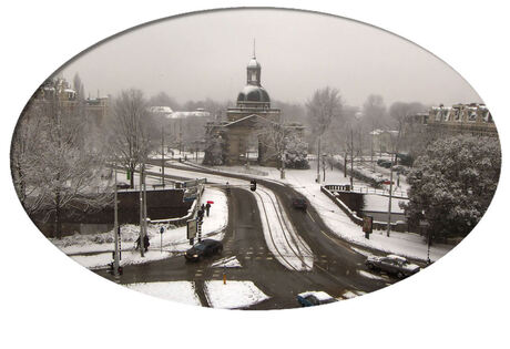 Muiderpoort in de sneeuw 2