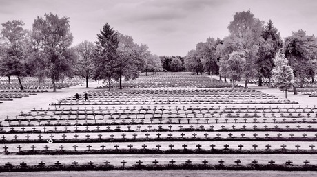 Duitse militaire begraafplaats in Lommel, België.
