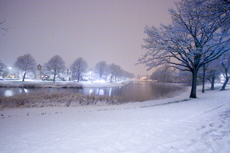 Middelburg bij sneeuw