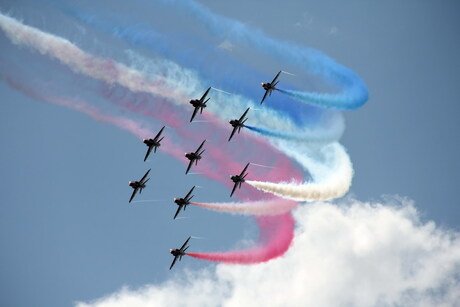 Red Arrows op Koksijde Airshow 2011