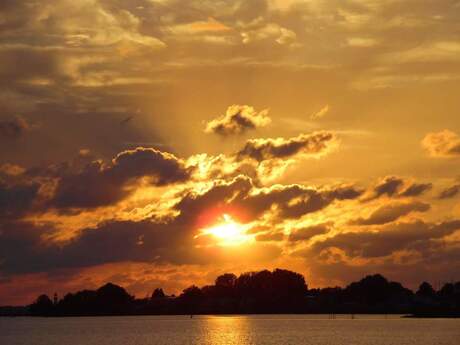 Uitzicht op zonsondergang