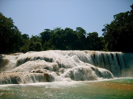 Waterfalls Aqua-Azul Mexico