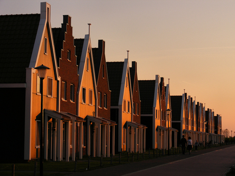 Marinapark in de schemering