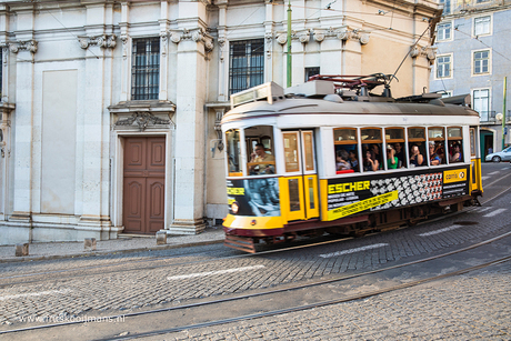 Tram in Lissabon