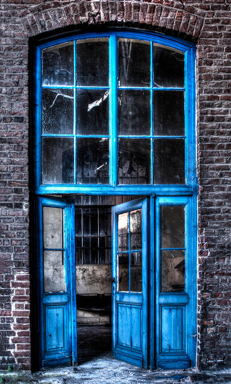 Blue doors
