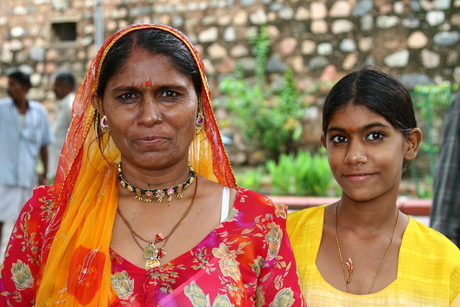 India moeder en dochter Jodhpur 2006