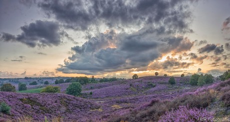 Tussen de buien door op de Posbank