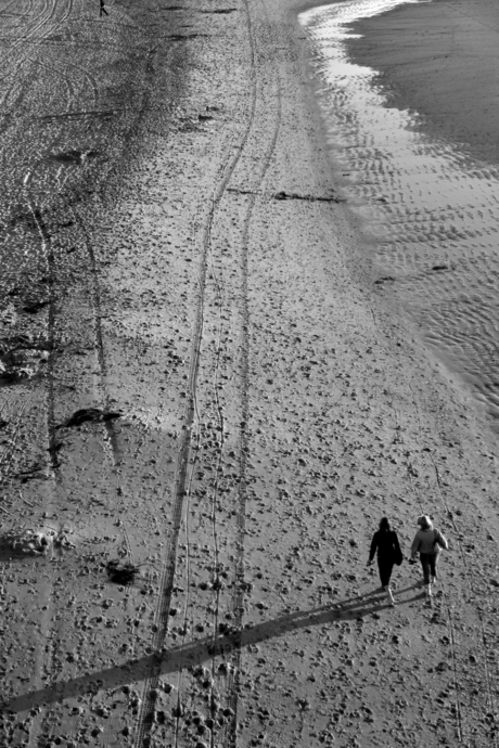 Lijnenspel op het strand van Scheveningen
