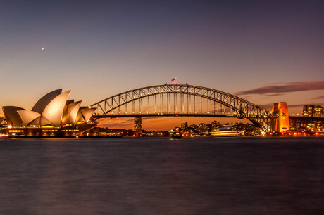 Sydney bij zonsondergang