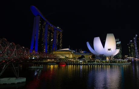 Singapore bij nacht