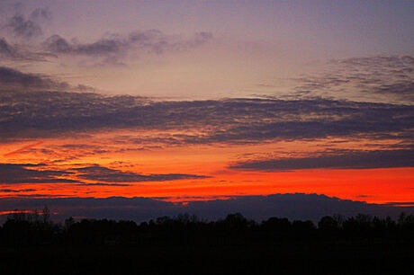 Zonsondergang boven Alteveer