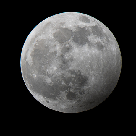 gedeeltelijke maansverduistering 10-01-2020