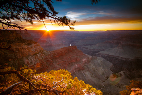 Canyon sunset