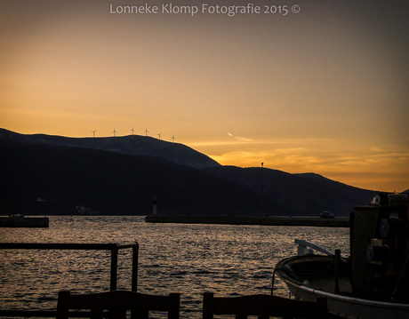 Zonsondergang in de haven