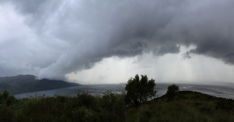 Panorama storm arnisdale road