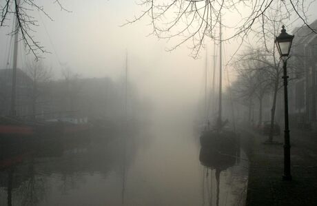 Lange Haven Schiedam-mistige morgen