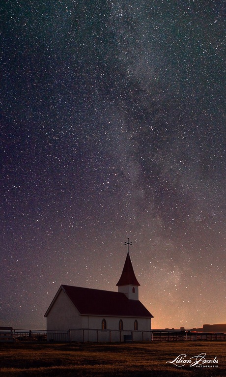 Milky Way in Vik, IJsland