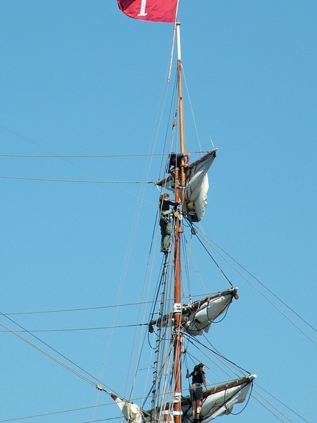 TOT BOVEN IN DE MAST