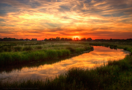 Prachtige zonsondergang