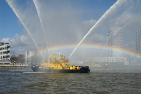 Havendienst bij Rotterdam Marathon 2006