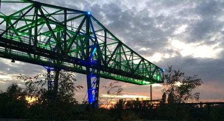 Landschaftspark in Duisburg (D)