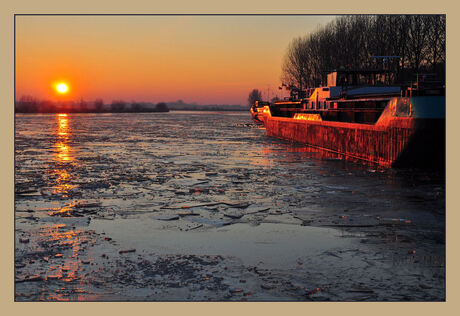 zonsondergang in Zwartsluis